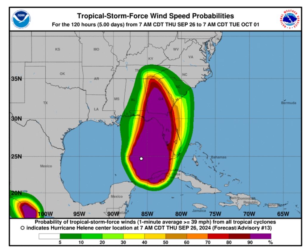 Sept 26 Hurricane Helene Update in Central Florida Theme Park Closures Sept 26